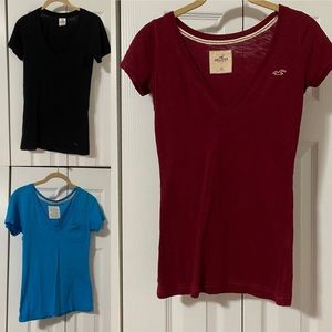 Vneck tees bundle from Hollister & VS